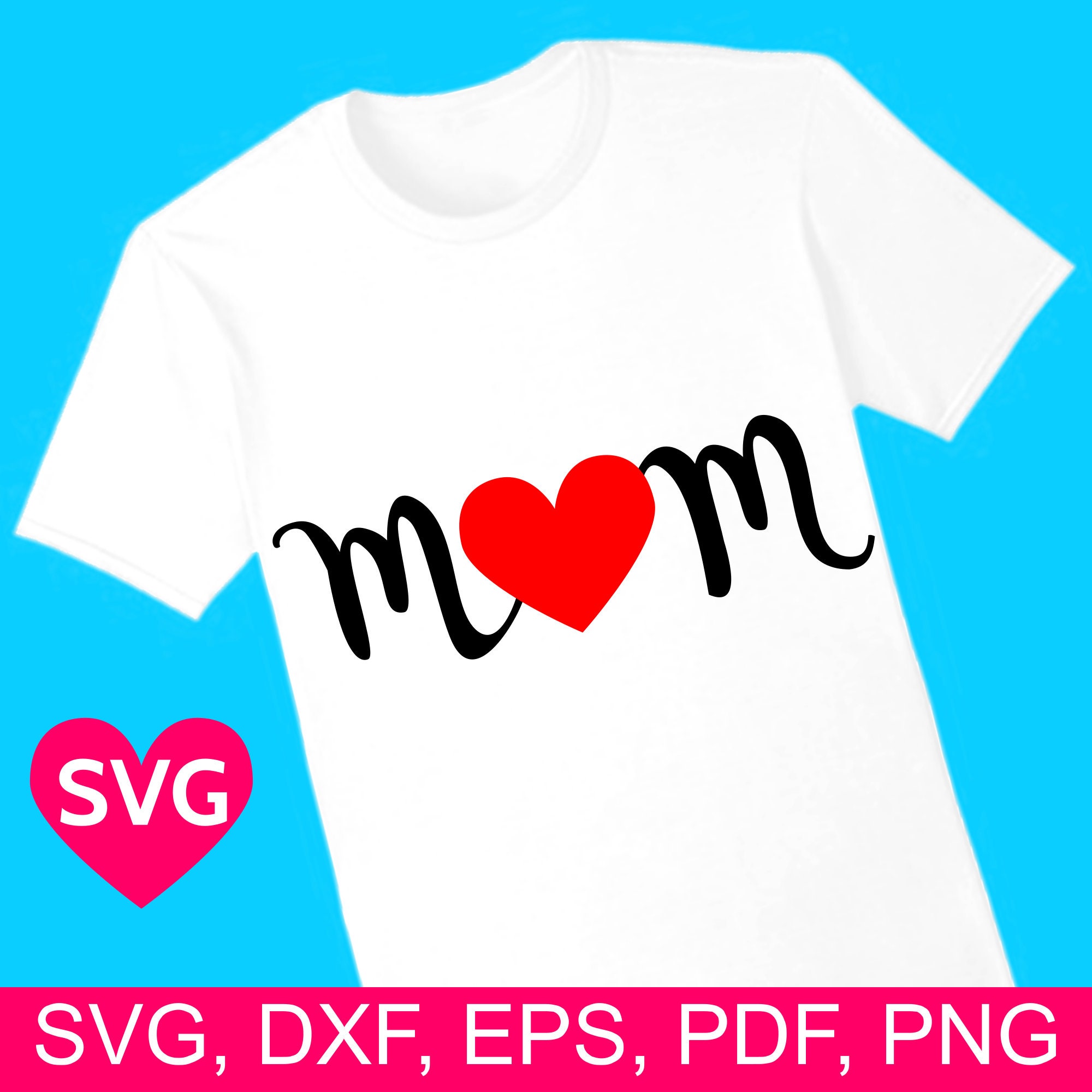 Download Mom SVG File for Cricut and Silhouette to make Mother's Day cards and gifts