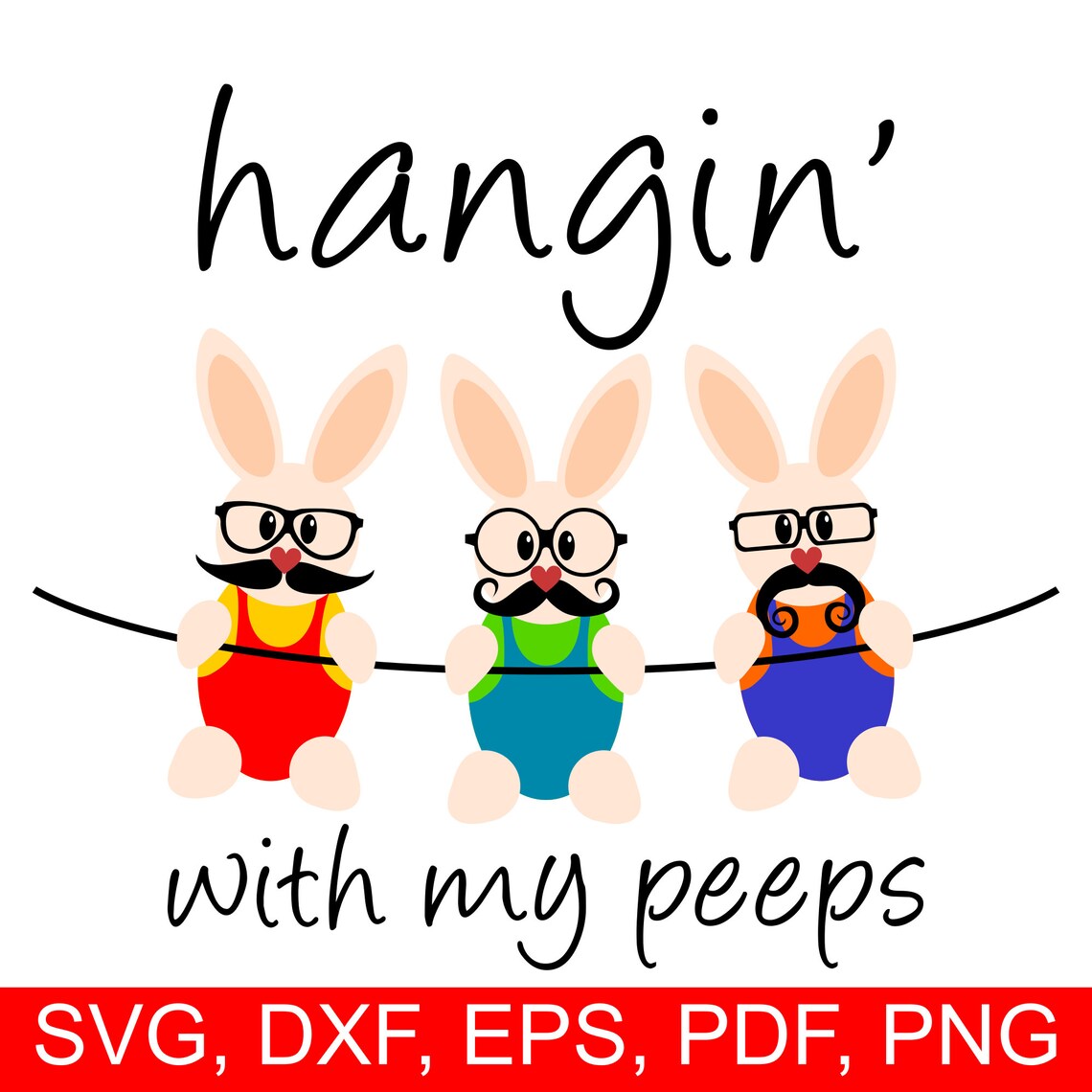 Hanging With My Peeps SVG File Hangin' With My Peeps Etsy