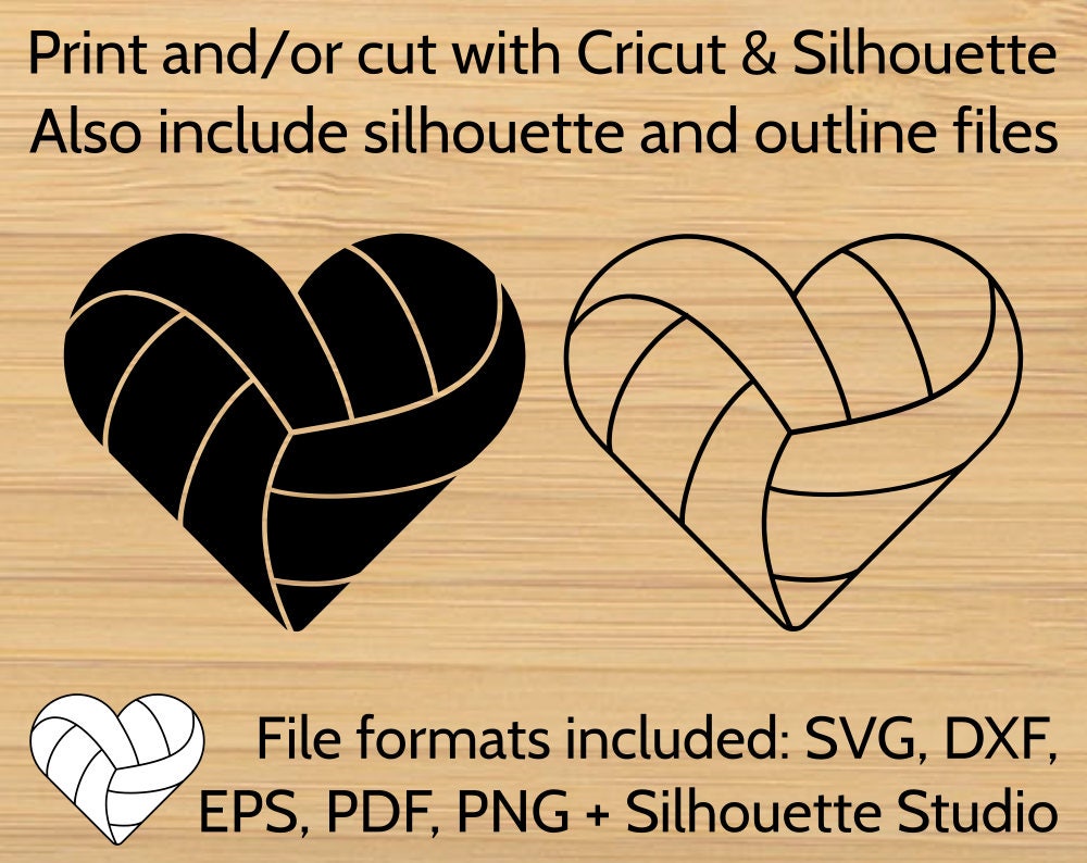 Download Volleyball Heart Svg Designs Volleyball Love Svg Cut Files For Cricut Silhouette Volleyball Svg Clipart