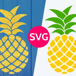 Pineapple SVG file for Cricut & Silhouette, SVG Pineapple svg cut file + Monogram frame, Tropical SVG files, Pineapple clipart
