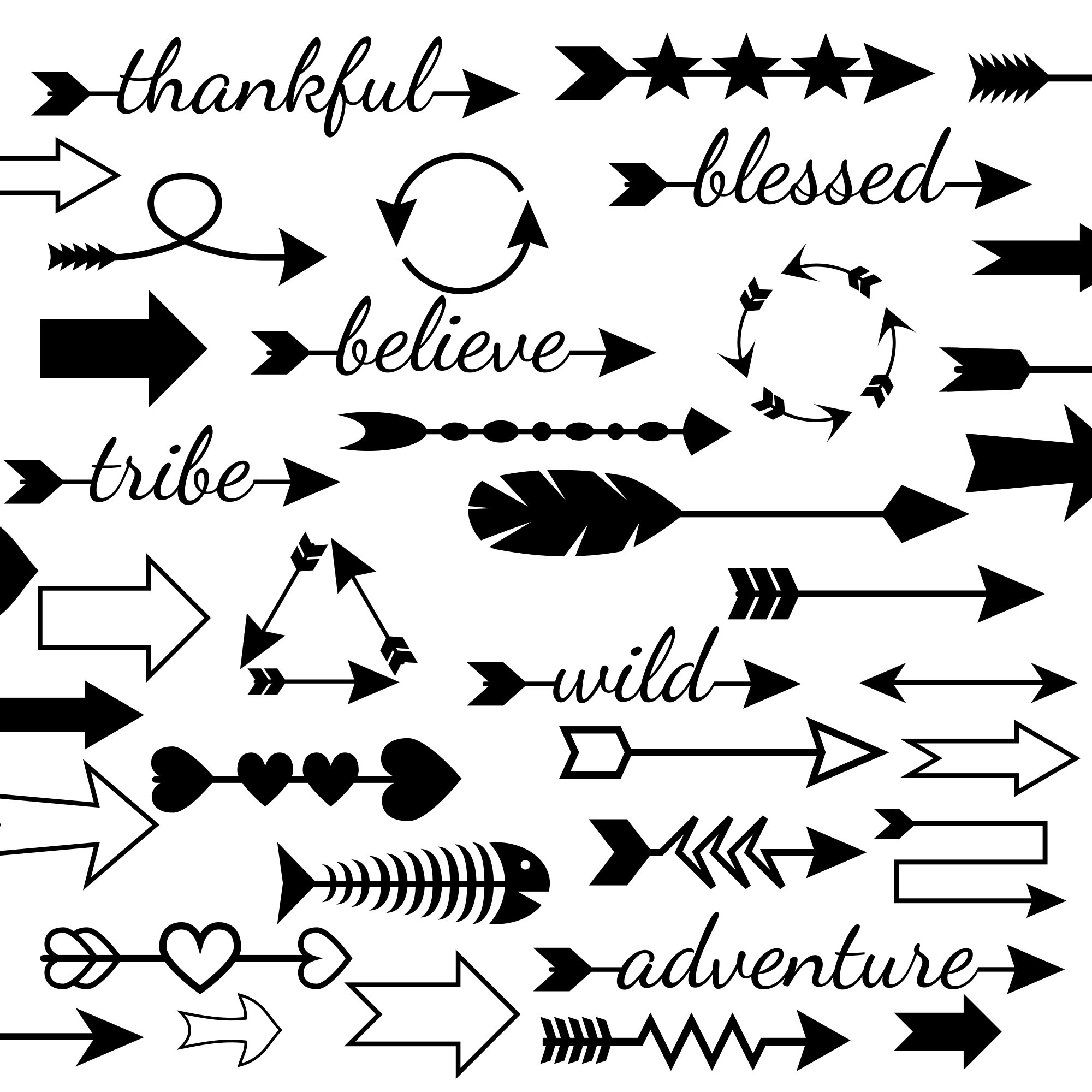 Download 50 Arrow SVG Files and Arrows Clipart in DXF, PDF, Eps and Png