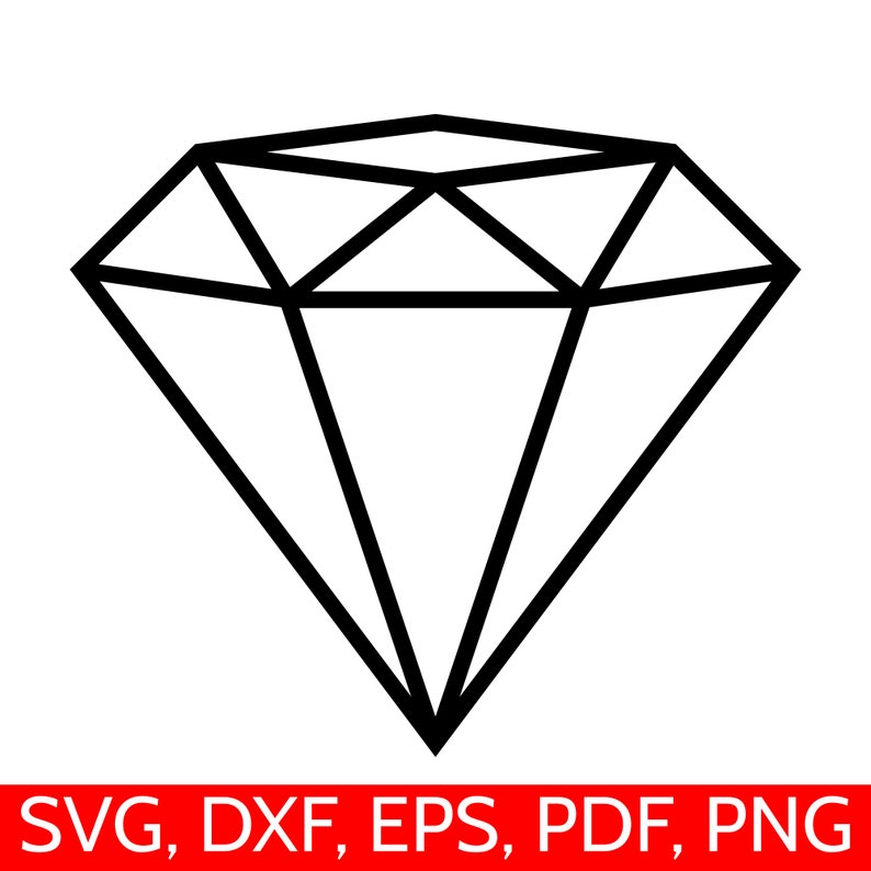 Download Diamond SVG file for Cricut and Silhouette Diamond SVG cut ...