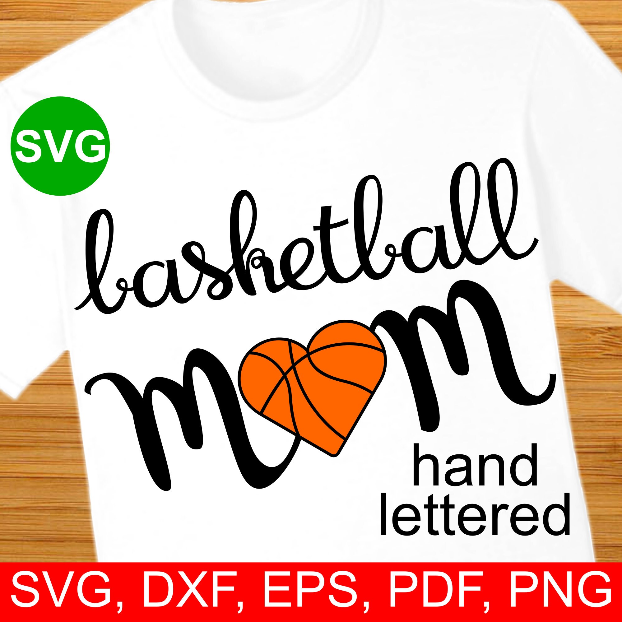 Basketball Mom PNG (Flowers) & SVG (Words) – Handmade by Toya