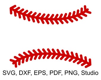 Baseball Stitches SVG Files to make Baseball Monograms and Shirts