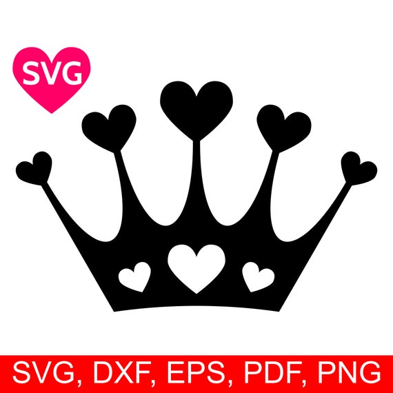 Download Hearts Crown Svg Love Tiara Svg Files For Cricut Etsy