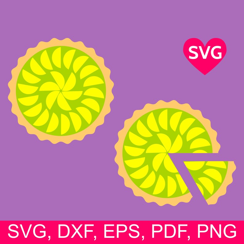 Download Key Lime Pie SVG Files for Cricut and Silhouette Lemon Pie ...