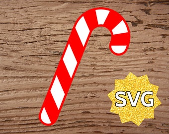 Candy Cane SVG file for Cricut & Silhouette - Christmas Candy Cane SVG files