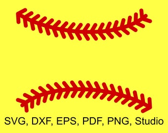 Softball Stitches SVG Files to make Softball Monograms and Shirts