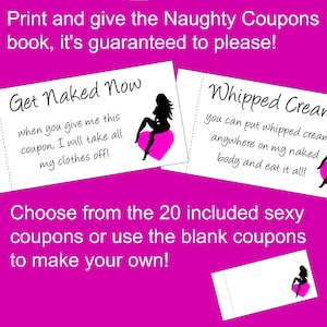 Satisfaction guaranteed Printable Very Naughty Coupons Book for Him, Valentine's Day Gift for Him, Hot Coupons, Erotic Coupons, Sex Coupons image 8