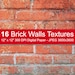 16 Brick Walls Textures, Brick Digital Paper Pack, Brick Wall Download ...