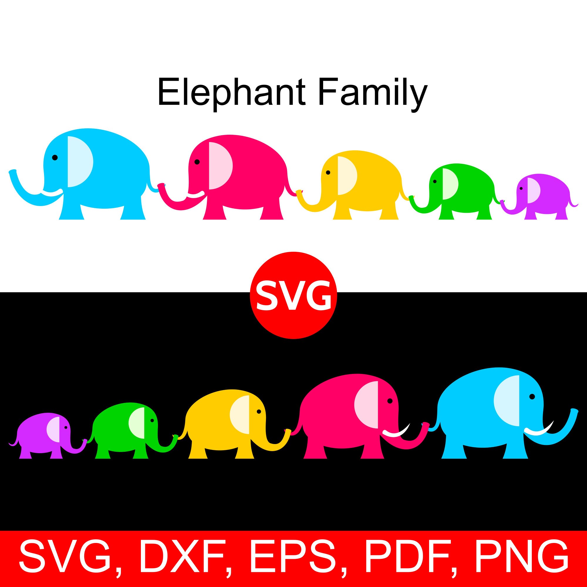 Free Free 296 Cricut Elephant Family Svg SVG PNG EPS DXF File