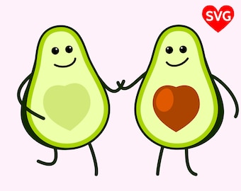 Love Avocadoes SVG File, Heart Shaped Love Avocado SVG, Cute Avocado shirt design, Cinco de Mayo Shirt SVG Design, Heart Avocado Clipart