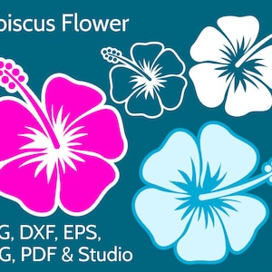 Hibiscus SVG Flower Clipart