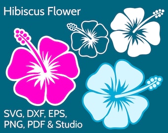 Hibiscus SVG Flower Clipart