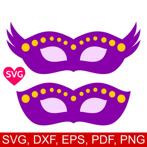Download 2 Mardi Gras Masks SVG files for Cricut Mardi Gras SVG ...