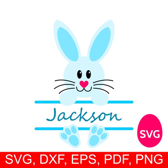 Download Easter Bunny Monogram for Boys SVG Easter Bunny SVG ...