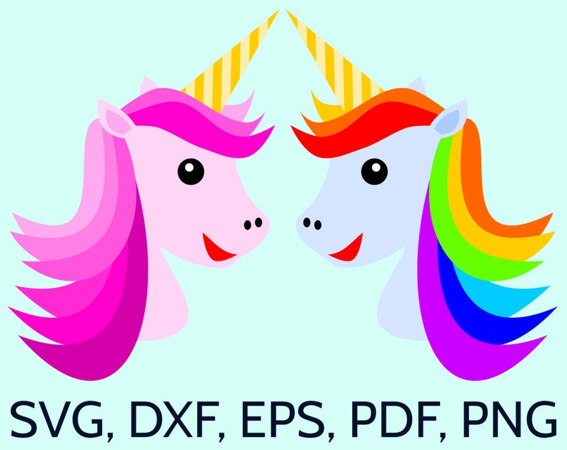 Download Cute Unicorn SVG File for Cricut and Silhouette Unicorn | Etsy