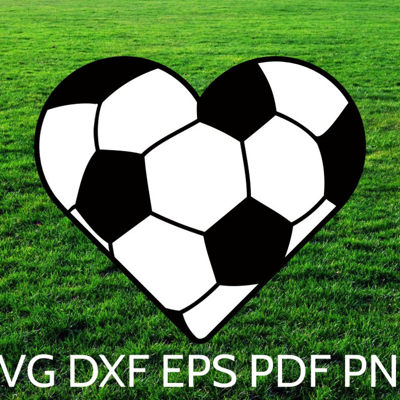 Soccer Ball Heart - Etsy