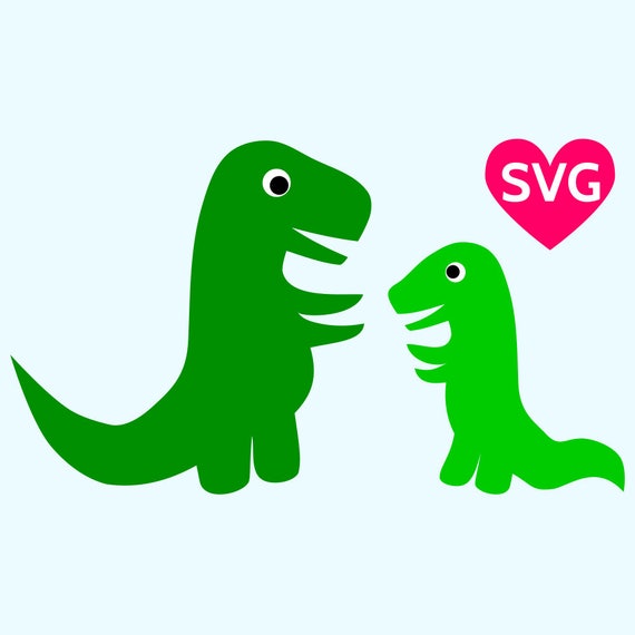 Download Mom And Baby Dinosaur Svg Files For Cricut Svg Dinosaur Etsy