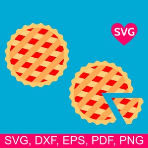 Raspberry Pie SVG Dateien für Cricut und Silhouette, Raspberry Pie Slice SVG, Selbstgemachte Raspberry Pie Clipart, Baked Raspberry Pie Design dxf