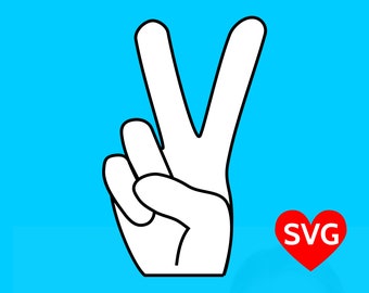 Peace Hand Sign SVG file for Cricut and Silhouette to promote Peace