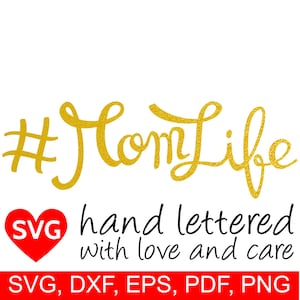 Mom Life SVG File, #MomLife clipart, Hashtag MomLife SVG, Mom Life printable, Mom Life DXF, Mom svg, Mothers Day Svg, Mom Life Shirt Design