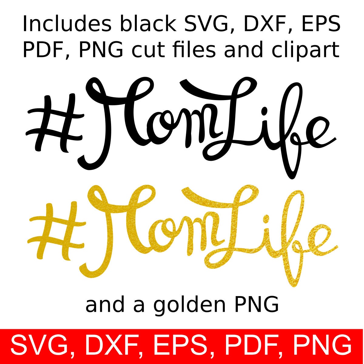 Download Hashtag Mom Life SVG File, printable clipart and SVG cut ...