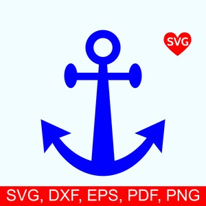 Anchor SVG File, Anchor SVG file for Cricut, Anchor Clipart Printable, Anchor Silhouette, Nautical Svg Clipart, Summer SVG Files