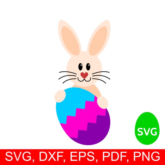 Download Easter Bunny Svg And Easter Egg Svg File For Cricut Etsy
