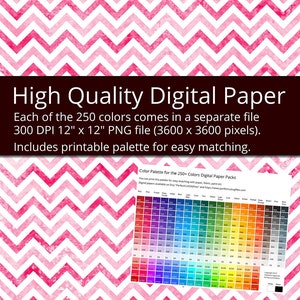 Może przedstawiać: 250 cyfrowych papier&oacute;w z wzorem chevron w r&oacute;żnych kolorach. Każdy papier ma rozmiar 30,48 cm x 30,48 cm i 300 DPI. Pakiet zawiera r&oacute;wnież 4 tęczowe papiery z chevronem.