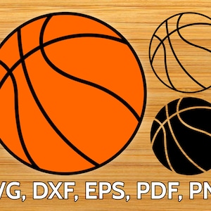 SVG Basketball Ball Cut File optimisé pour Cricut - Silhouette - Basket Ball SVG Design to Print or Cut - Basket Ball Clipart Vector