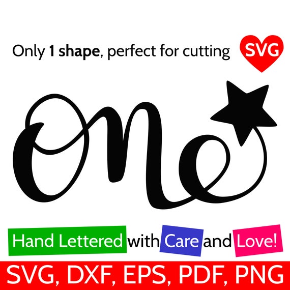 Download One With Star Svg One Svg File With Star For Boy And For Etsy
