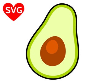 Avocado SVG File for Cricut and Silhouette and printable Avocado clipart