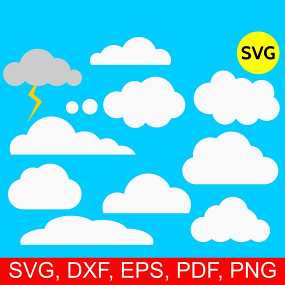 10 Cloud Svg Deal, Clouds SVG, Lightning SVG, SVG cloud, cloud clipart, cloud printable, cloud dxf, cloud clip artwork, cloud Svg data files Cricut picture regarding Printable Clouds named 10 Cloud Svg Deal, Clouds SVG, Lightning SVG, SVG cloud, cloud clipart, cloud printable, cloud dxf, cloud clip artwork, cloud Svg data files Cricut