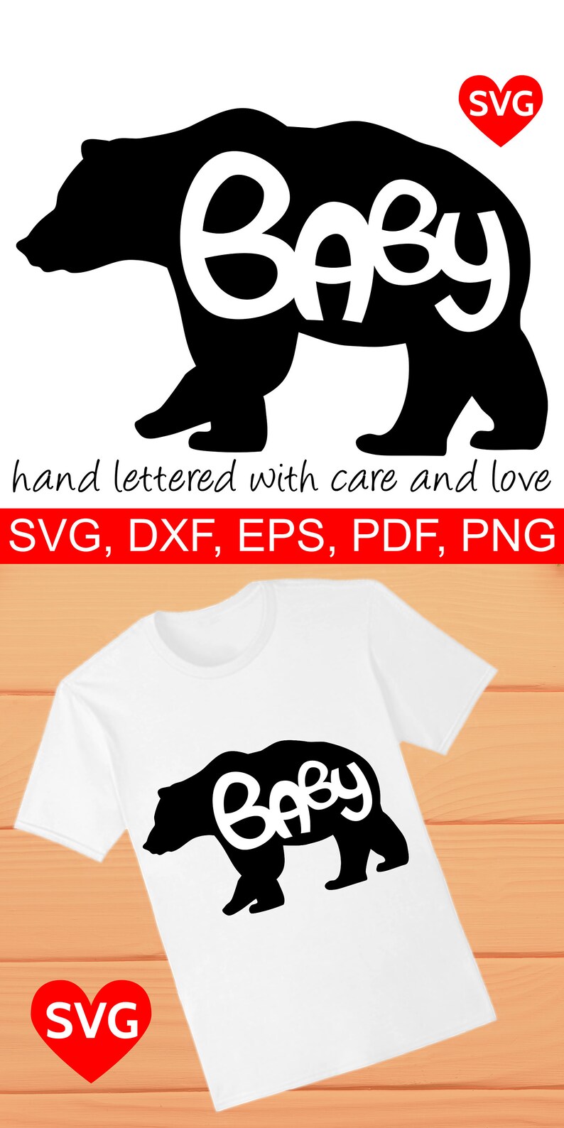 Download Baby Bear SVG Files for Cricut Baby Bear clipart Baby Bear ...