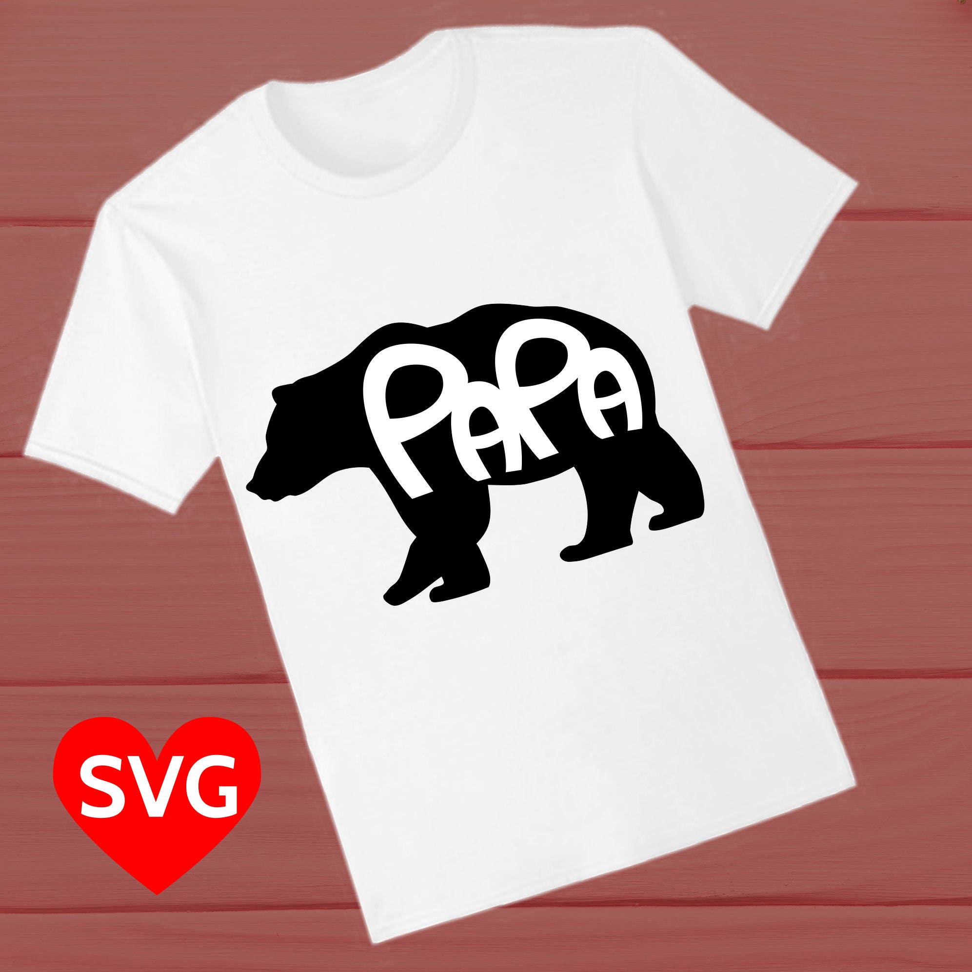 Download Papa Bear SVG Files for Cricut and printable clipart to ...