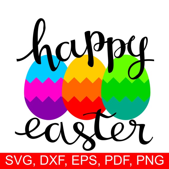 Download Happy Easter Eggs SVG file Happy Easter SVG Easter Egg SVG | Etsy