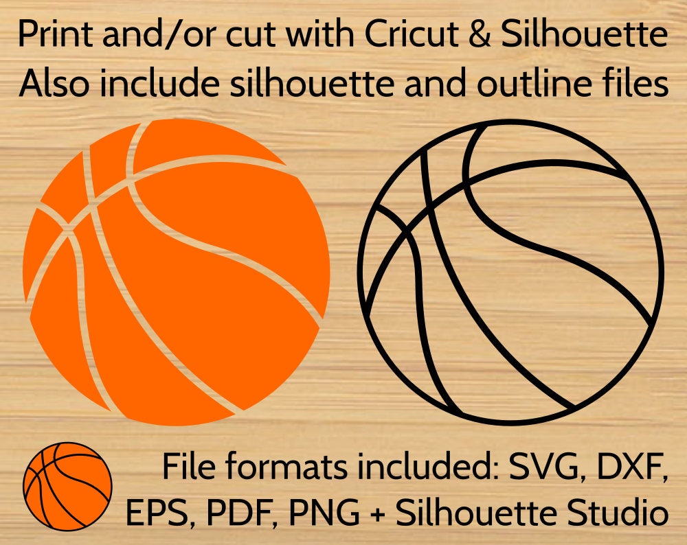 SVG Basketball Ball Cut File optimized for Cricut ...