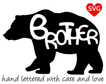 Brother Bear SVG Files for Cricut and printable clipart to make Brother Bear shirts, hats, mugs, vinyl decals and gifts