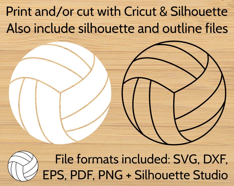 Download Volleyball Ball SVG Design Cut file for Cricut ...