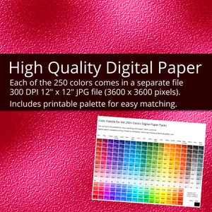 Rough Metal Digital Paper Pack, 250 Colors Metallic Texture Digital Paper Metal Background, Rainbow Textured Glitter Metal Foil Pattern image 2