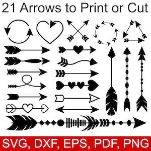 21 Arrow SVG files, Arrow Clipart, Arrow DXF, Arrow PDF, Arrow Printable, Arrow Svg Files for Cricut, Arrow Svg bundle, Arrows Svg Clip Art