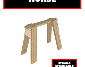 Plans for a Classic Saw Horse - Simple, Strong, and Stackable.