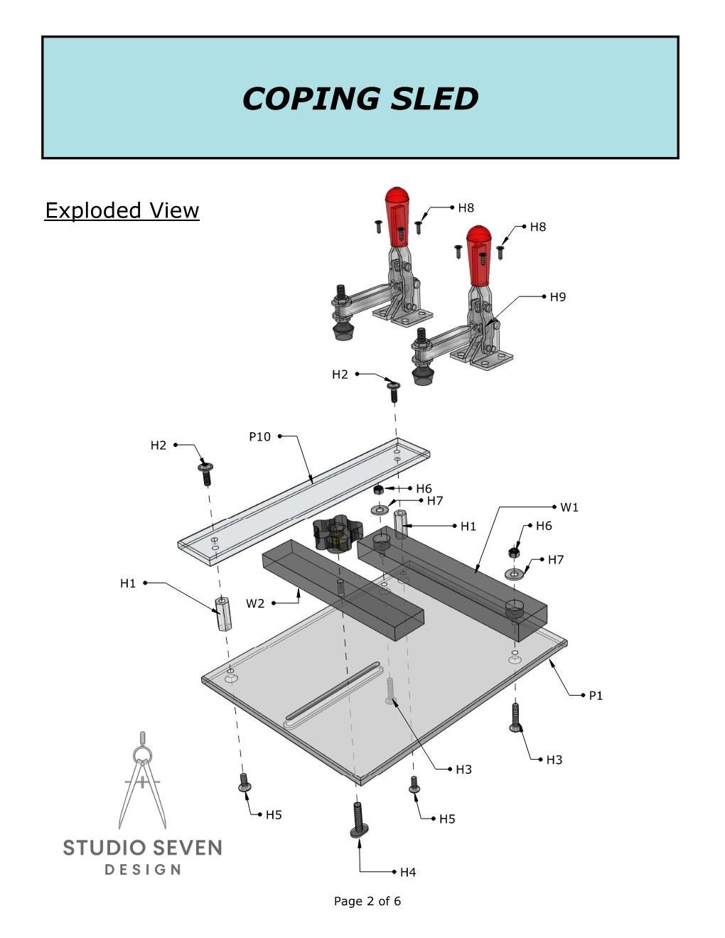 Printable Sled Rails Plans for a Coping Sled for Stile and Rail Cabinet Doors - Etsy