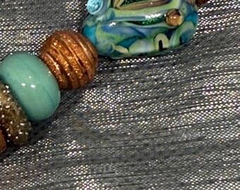 beaded pen metal
