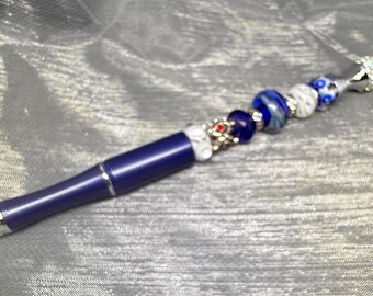 beaded pen metal
