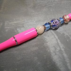 beaded pen metal