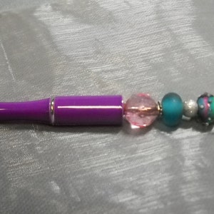 beaded pen metal