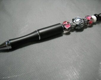 beaded pen metal