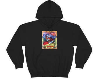 Unisex Heavy Blend Hooded Sweatshirt DISNEYLANDS RAILROAD VINTAGE Poster